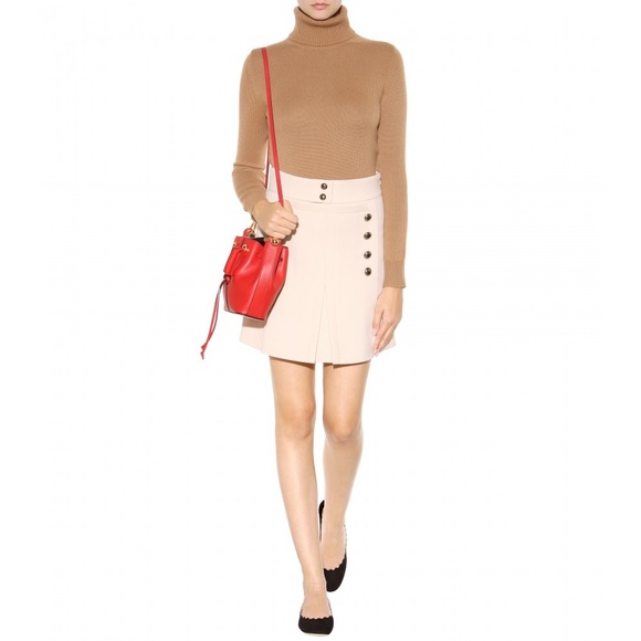 Chloe Gala Small Leather Bucket Bag Crossbody - Picture 7 of 8